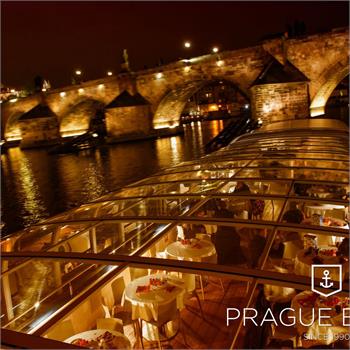 Křišťálová večeře - exkluzivní večeře na lodi v Praze