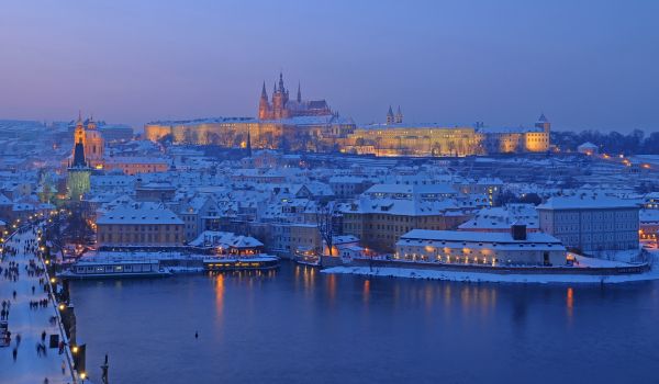 Christmas Prague by Night